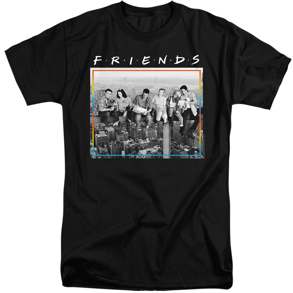 FRIENDS : LUNCH BREAK ADULT TALL FIT SHORT SLEEVE Black 2X