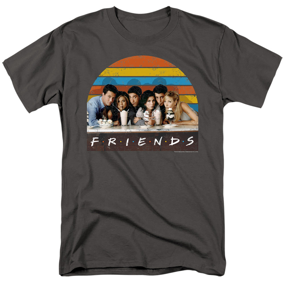 FRIENDS : SODA FOUNTAIN S\S ADULT 18\1 Charcoal XL