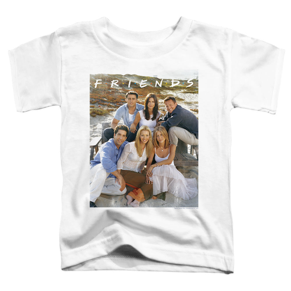 FRIENDS : LIFE'S A BEACH S\S TODDLER TEE White LG (4T)