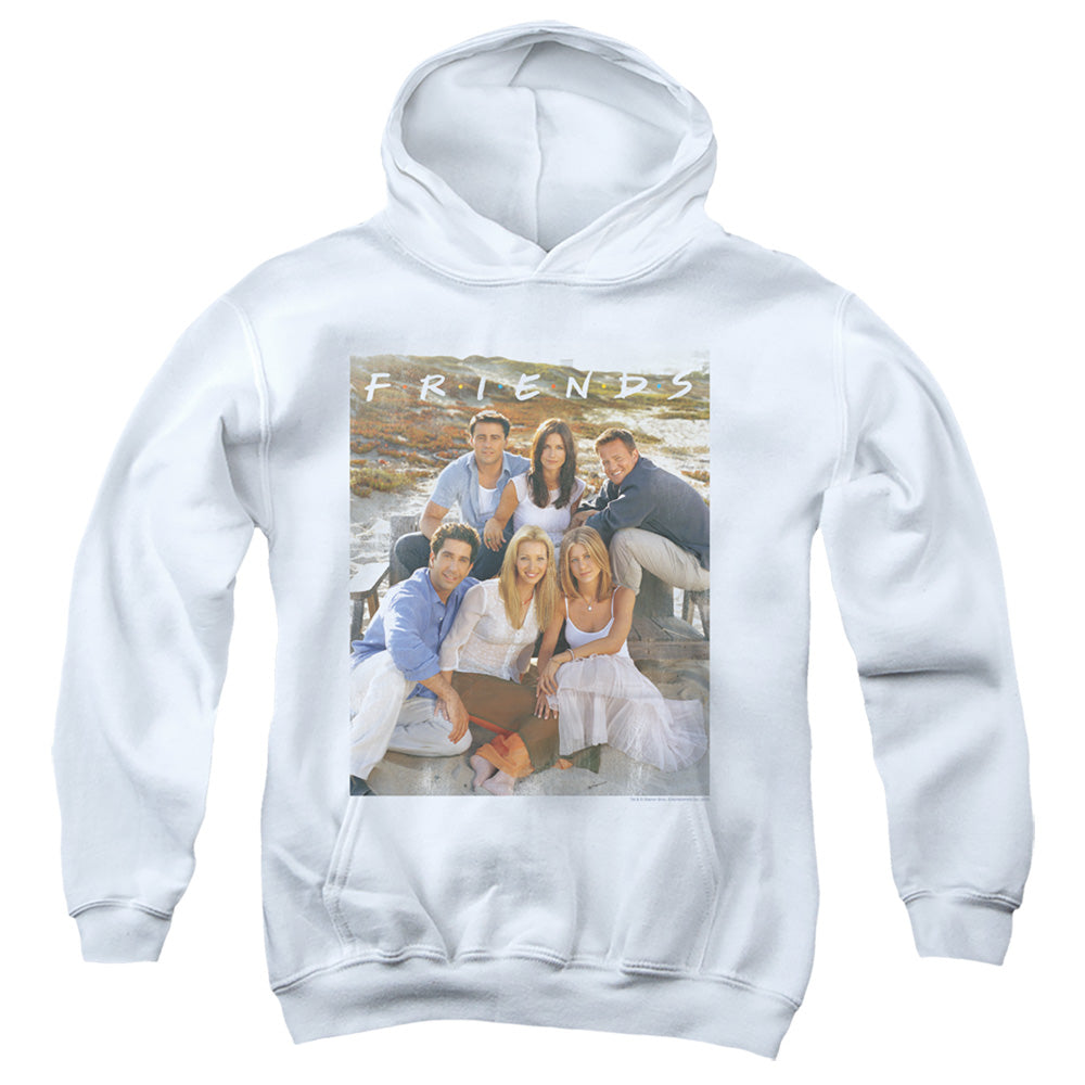 FRIENDS : LIFE'S A BEACH YOUTH PULL OVER HOODIE White LG