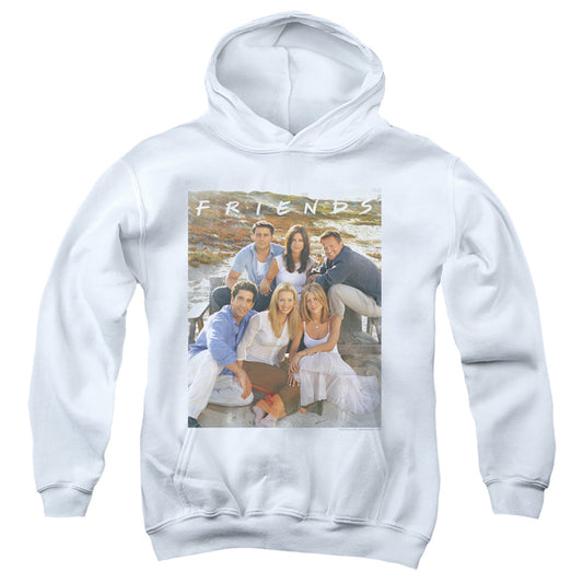 FRIENDS : LIFE'S A BEACH YOUTH PULL OVER HOODIE White SM