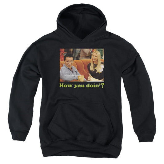 FRIENDS : JOEY HOW YOU DOIN? YOUTH PULL OVER HOODIE Black LG