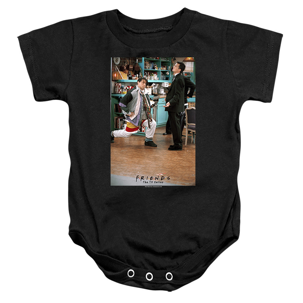 FRIENDS : TOO MANY CLOTHES INFANT SNAPSUIT Black MD (12 Mo)