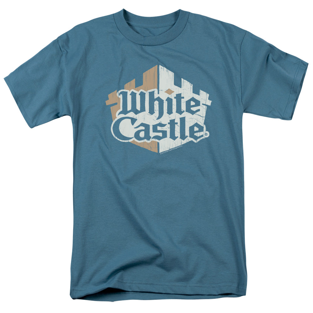 WHITE CASTLE : TORN LOGO S\S ADULT 18\1 SLATE 2X