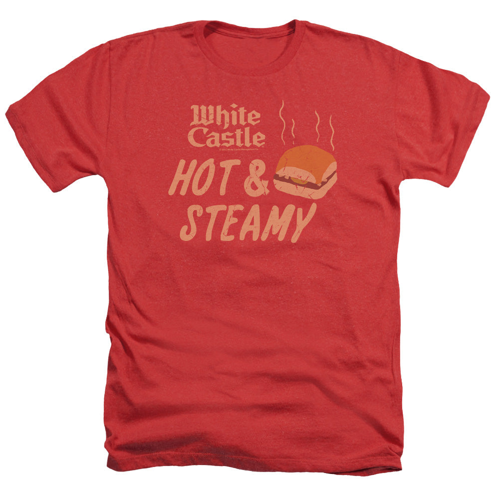 WHITE CASTLE : HOT AND STEAMY ADULT HEATHER RED 2X