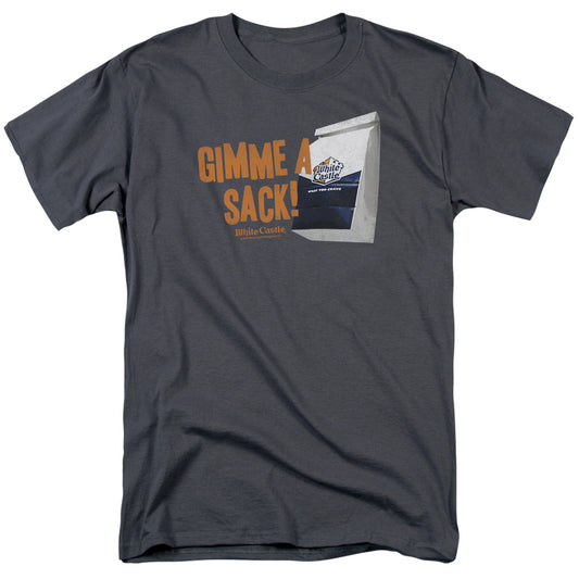 WHITE CASTLE : GIMMIE A SACK S\S ADULT 18\1 CHARCOAL 2X