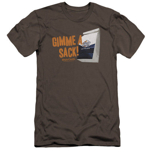 WHITE CASTLE : GIMMIE A SACK PREMIUM CANVAS ADULT SLIM FIT 30\1 CHARCOAL 2X