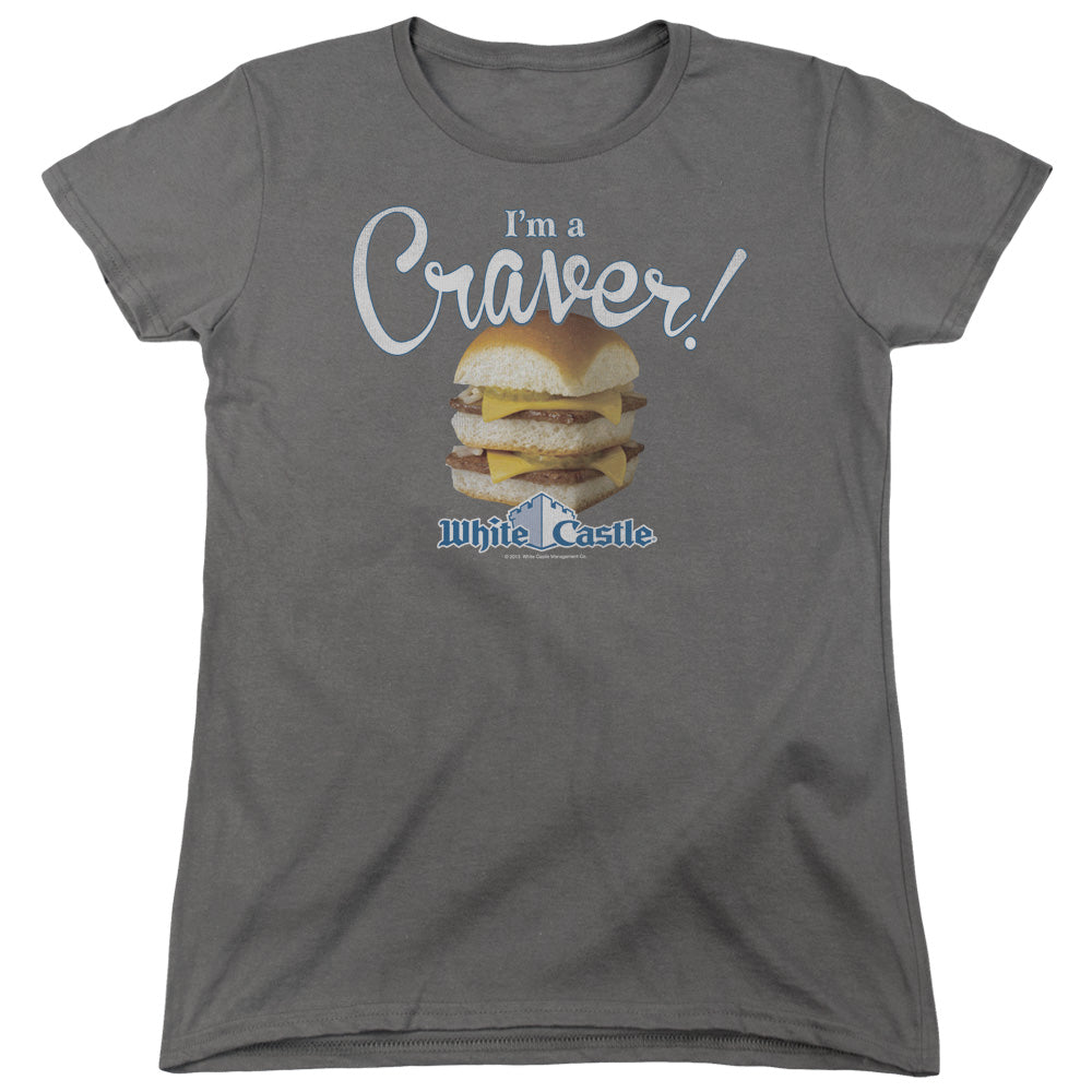 WHITE CASTLE : CRAVER WOMENS SHORT SLEEVE CHARCOAL 2X