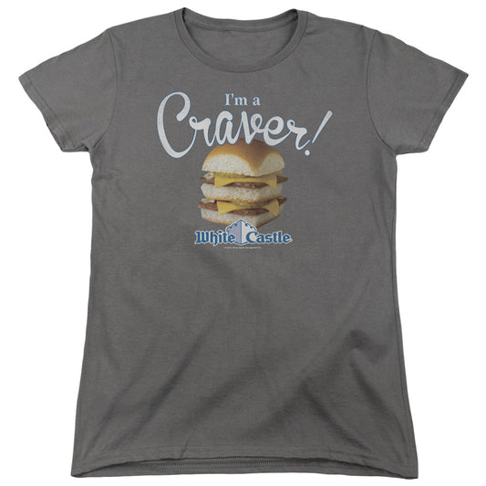 WHITE CASTLE : CRAVER WOMENS SHORT SLEEVE CHARCOAL LG