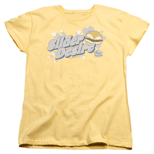 WHITE CASTLE : SLIDER DESIRE S\S WOMENS TEE Banana 2X