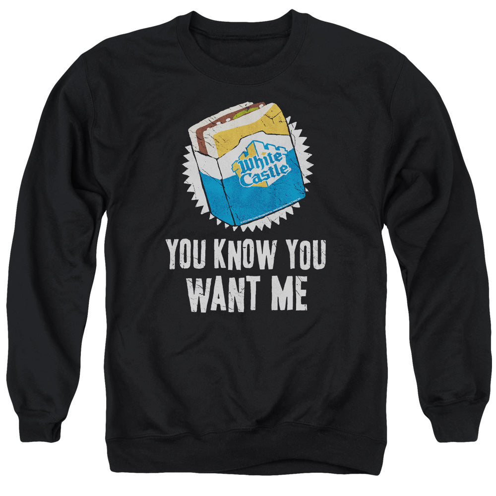 WHITE CASTLE : WANT ME ADULT CREW NECK SWEATSHIRT BLACK 2X