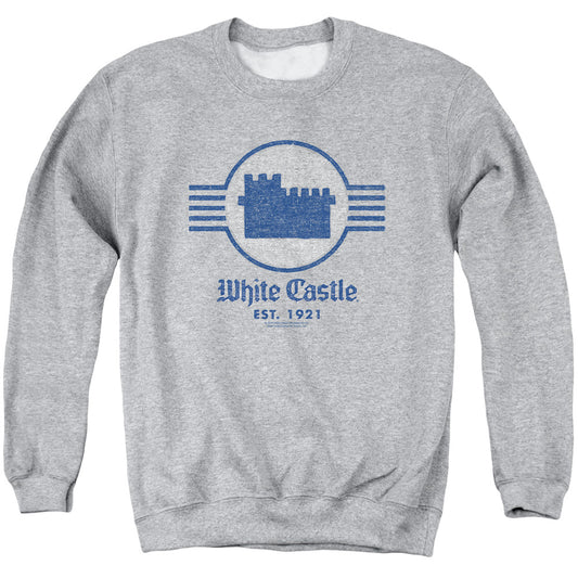 WHITE CASTLE : EMBLEM ADULT CREW NECK SWEATSHIRT ATHLETIC HEATHER 2X