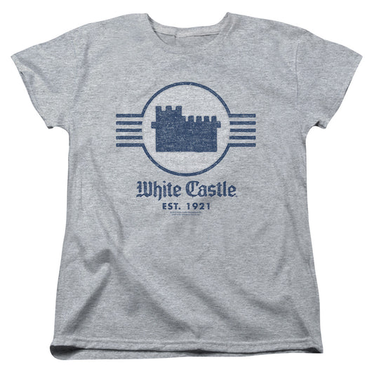 WHITE CASTLE : EMBLEM S\S WOMENS TEE ATHLETIC HEATHER 2X