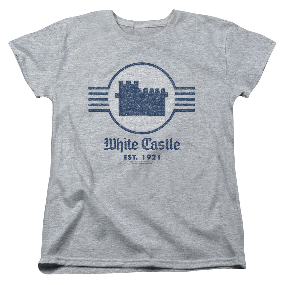 WHITE CASTLE : EMBLEM S\S WOMENS TEE ATHLETIC HEATHER XL