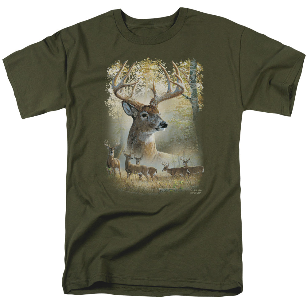 WILD WINGS : BUCKS S\S ADULT 18\1 Military Green LG