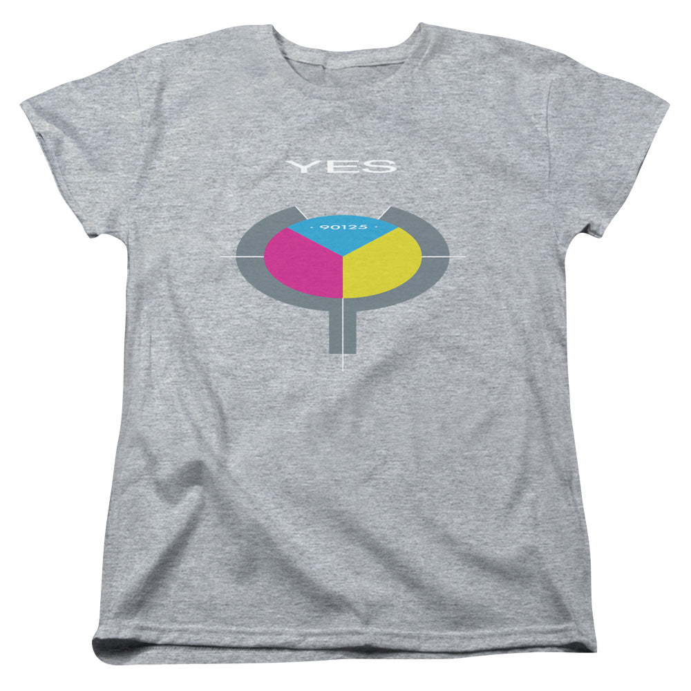 YES : 90125 S\S WOMENS TEE ATHLETIC HEATHER SM