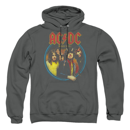 AC\DC : HIGHWAY TO HELL ADULT PULL-OVER HOODIE Charcoal 2X