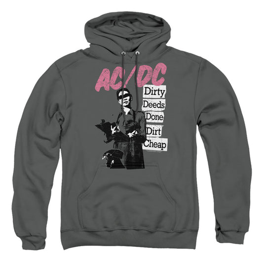 AC\DC : DIRTY DEEDS ADULT PULL-OVER HOODIE Charcoal 2X