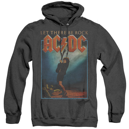 AC\DC : LET THERE BE ROCK ADULT HEATHER HOODIE BLACK 2X