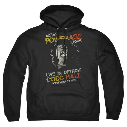 AC\DC : POWERAGE TOUR ADULT PULL-OVER HOODIE Black 2X