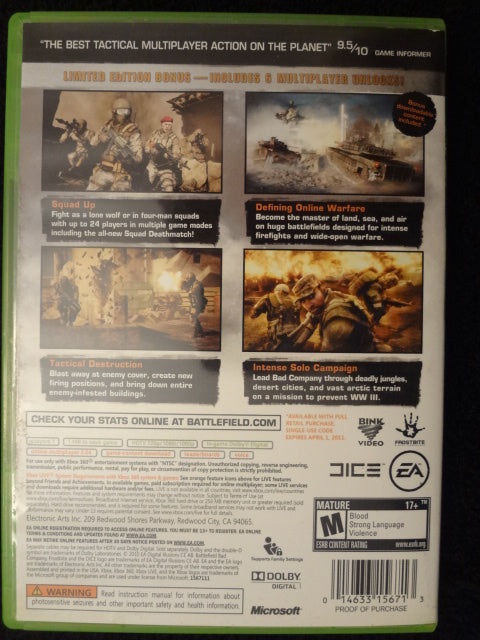Battlefield: Bad Company 2 Xbox 360