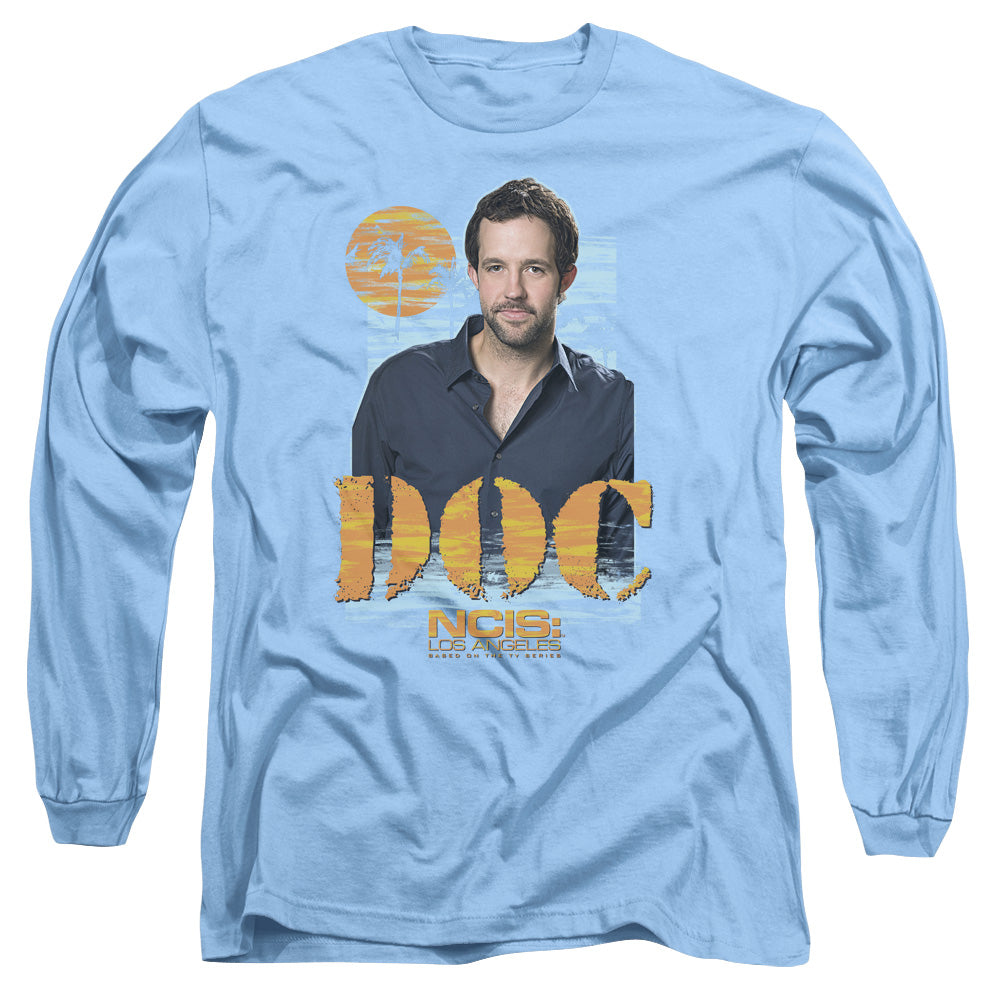 NCIS : LA : DOC L\S ADULT T SHIRT 18\1 CAROLINA BLUE MD