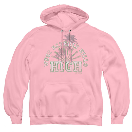90210 : WEST BEVERLY HILLS HIGH ADULT PULL-OVER HOODIE PINK 2X