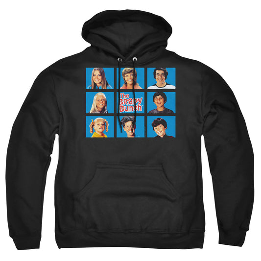 BRADY BUNCH : FRAMED ADULT PULL OVER HOODIE Black 2X