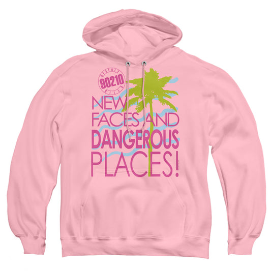 90210 : TAGLINE ADULT PULL-OVER HOODIE PINK MD