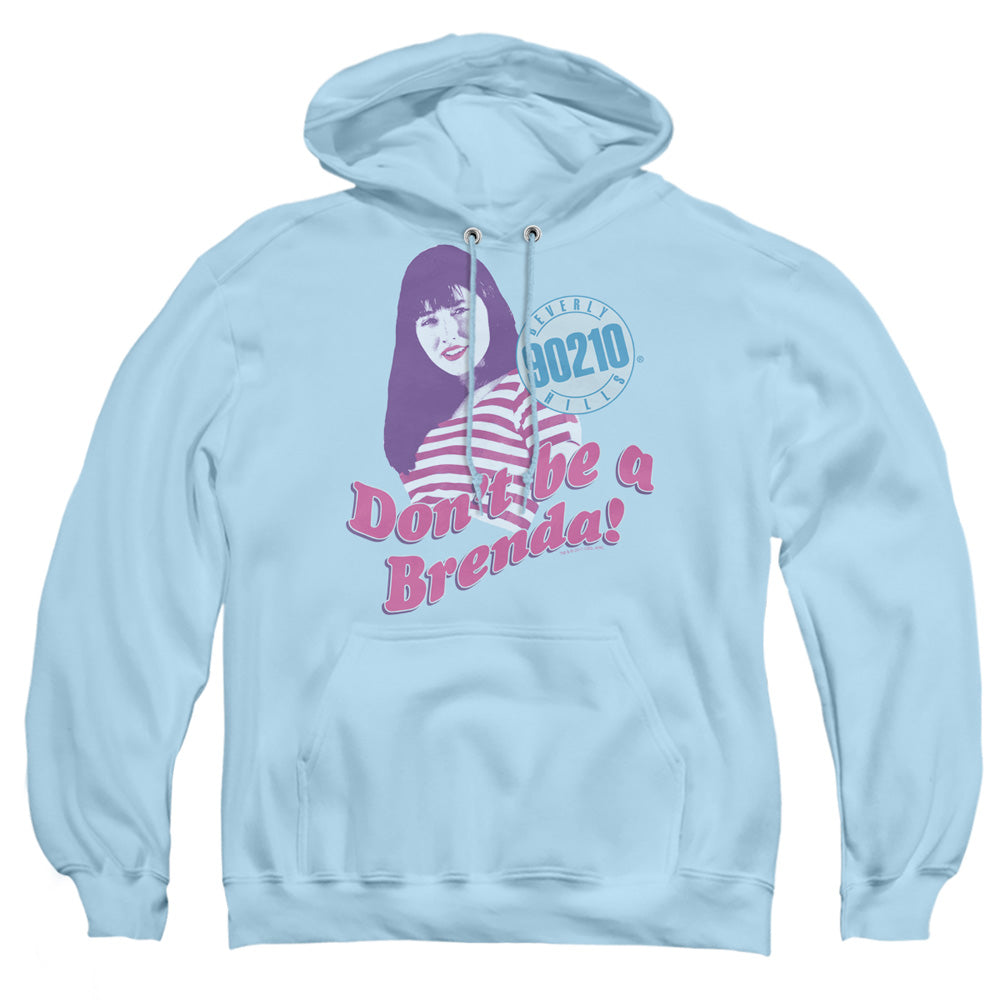 90210 : DON'T BE A BRENDA ADULT PULL-OVER HOODIE LIGHT BLUE XL