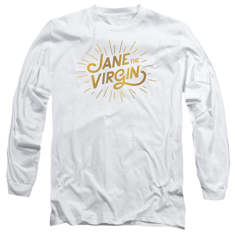 JANE THE VIRGIN : GOLDEN LOGO L\S ADULT T SHIRT 18\1 WHITE 3X