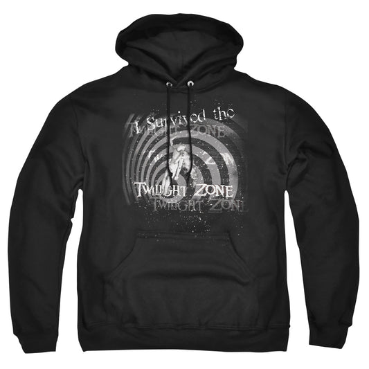 TWILIGHT ZONE : I SURVIVED ADULT PULL OVER HOODIE Black 2X