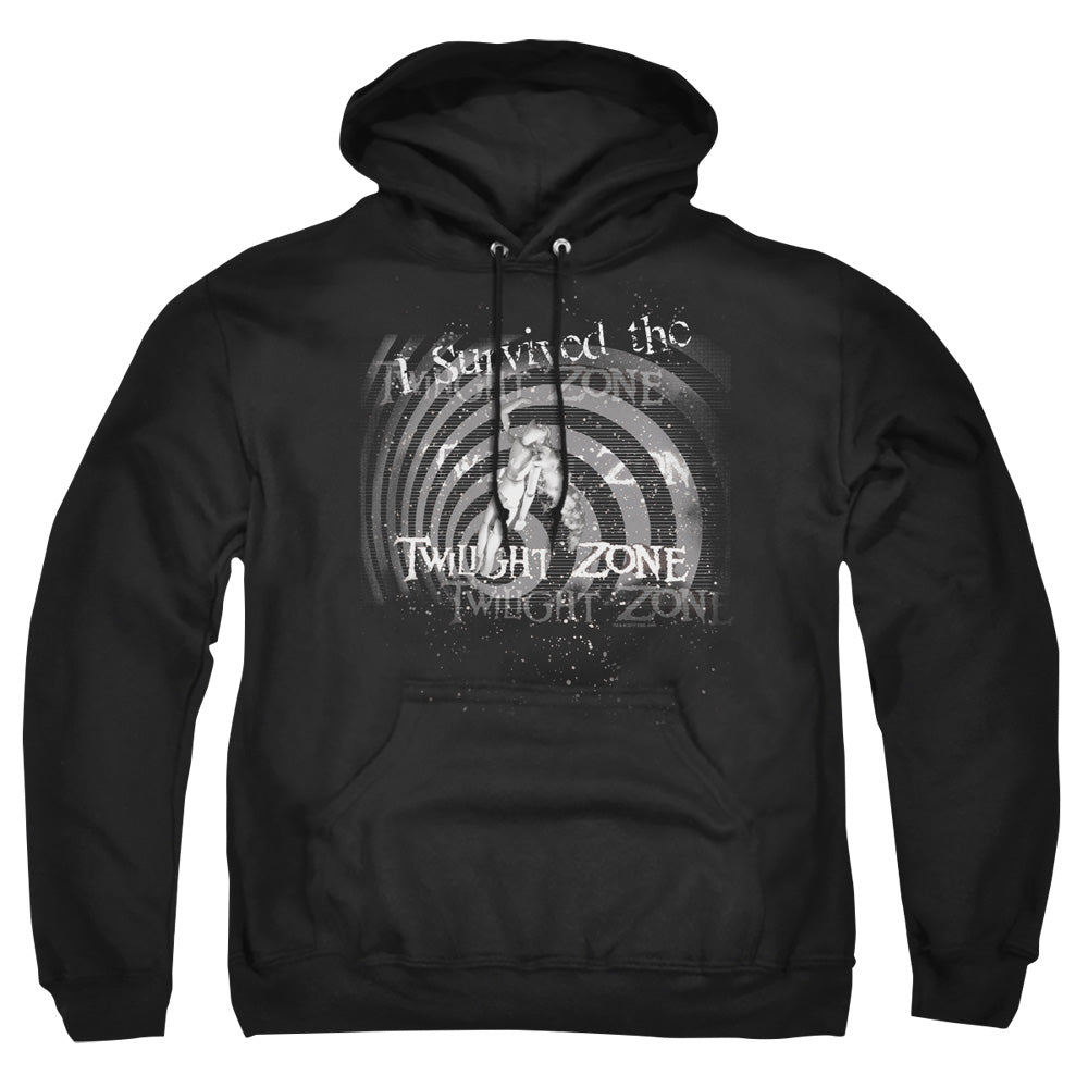 TWILIGHT ZONE : I SURVIVED ADULT PULL-OVER HOODIE BLACK 5X