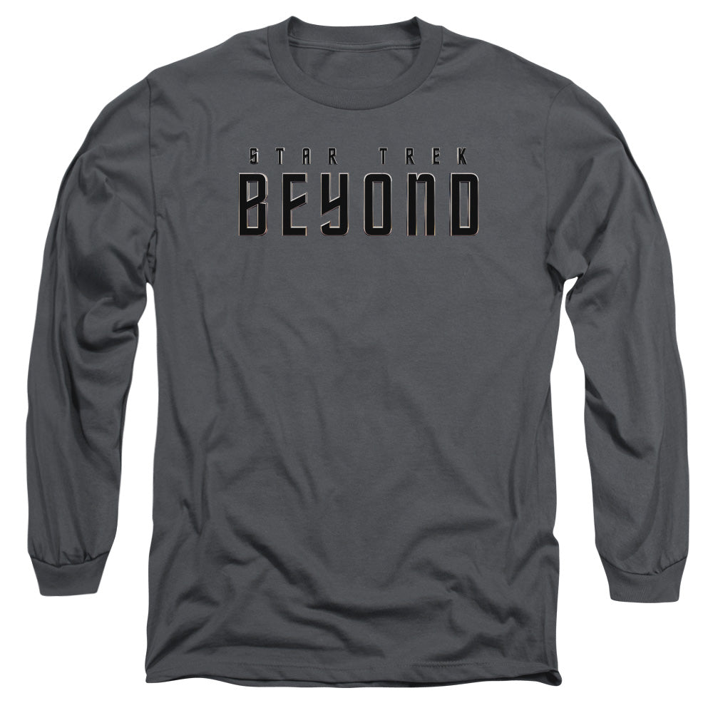 STAR TREK BEYOND : STAR TREK BEYOND L\S ADULT T SHIRT 18\1 Charcoal 2X