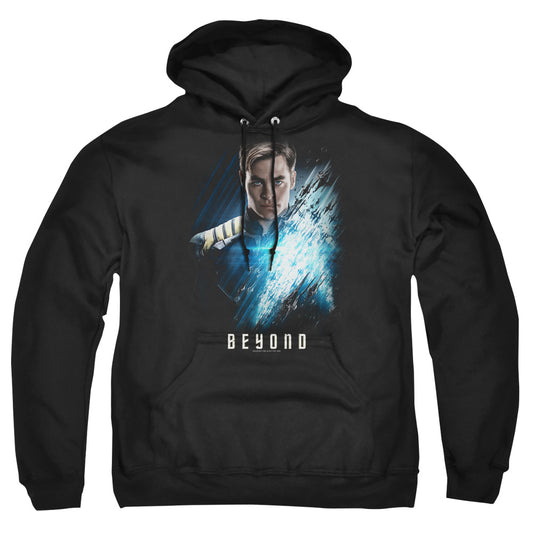 STAR TREK BEYOND : KIRK POSTER ADULT PULL OVER HOODIE Black 2X