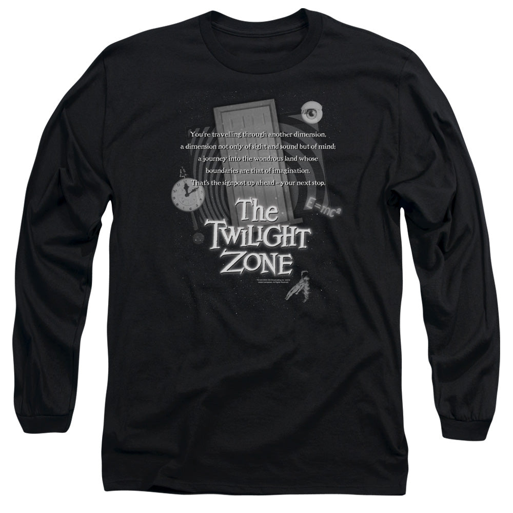 TWILIGHT ZONE : MONOLOGUE L\S ADULT T SHIRT 18\1 BLACK 2X