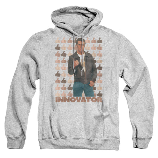 HAPPY DAYS : INNOVATOR ADULT PULL OVER HOODIE Athletic Heather 2X