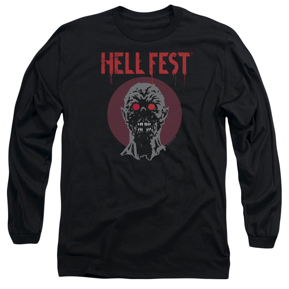 HELL FEST : LOGO L\S ADULT T SHIRT 18\1 Black 2X