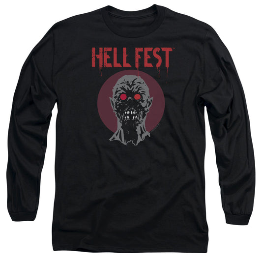 HELL FEST : LOGO L\S ADULT T SHIRT 18\1 Black XL