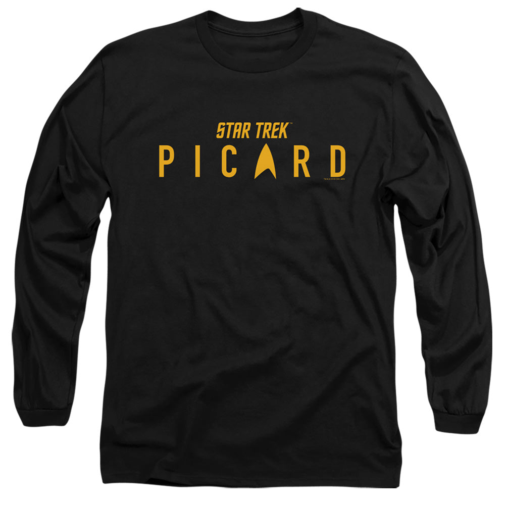 STAR TREK PICARD : PICARD LOGO L\S ADULT T SHIRT 18\1 Black 2X