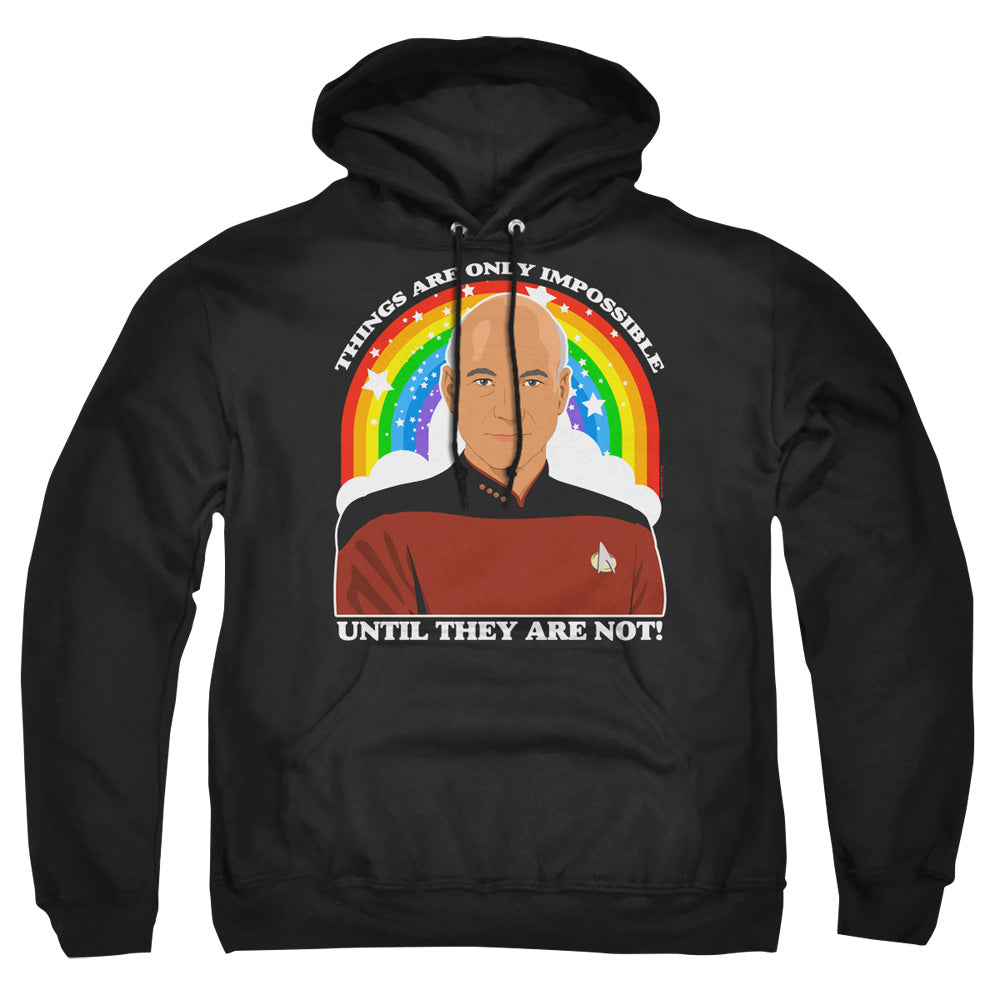 STAR TREK THE NEXT GENERATION : IMPOSSIBLE ADULT PULL OVER HOODIE Black 3X