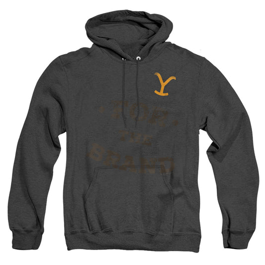 YELLOWSTONE : FOR THE BRAND ADULT HEATHER HOODIE Black 2X