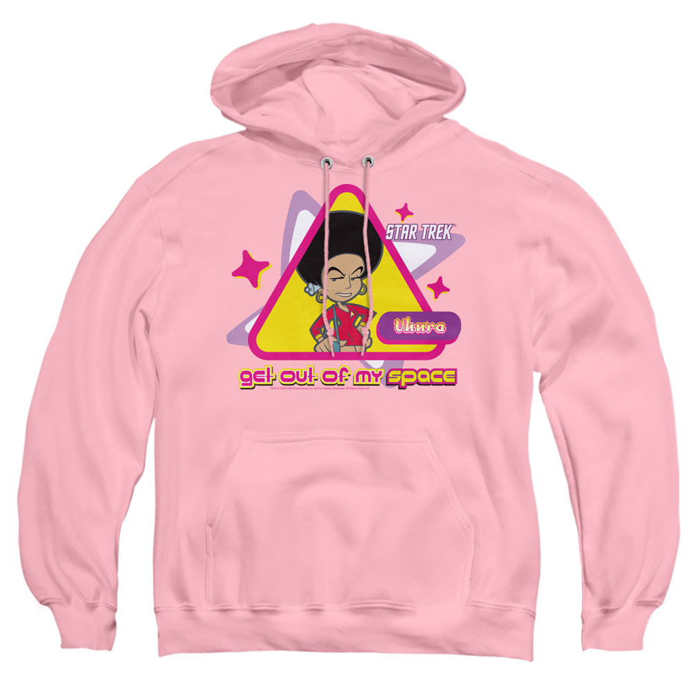 QUOGS : OUT OF MY SPACE ADULT PULL OVER HOODIE PINK 2X