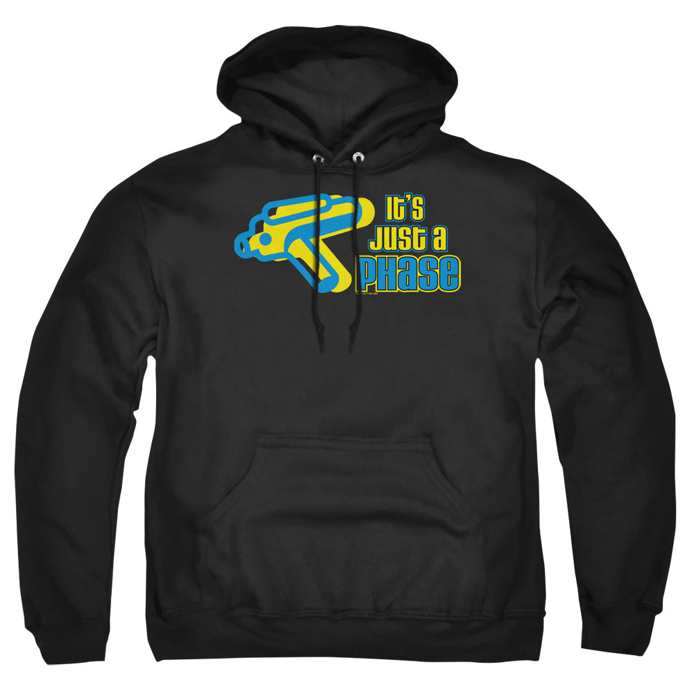 QUOGS : JUST A PHASE ADULT PULL OVER HOODIE Black 2X