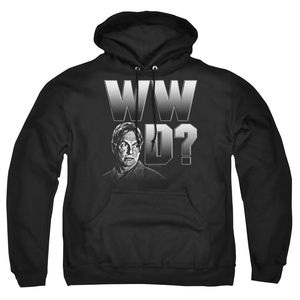 NCIS : WHAT WOULD GIBBS DO ADULT PULL OVER HOODIE Black SM