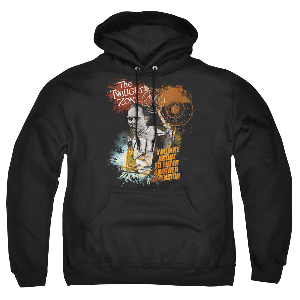 TWILIGHT ZONE : ENTER AT OWN RISK ADULT PULL OVER HOODIE Black 2X