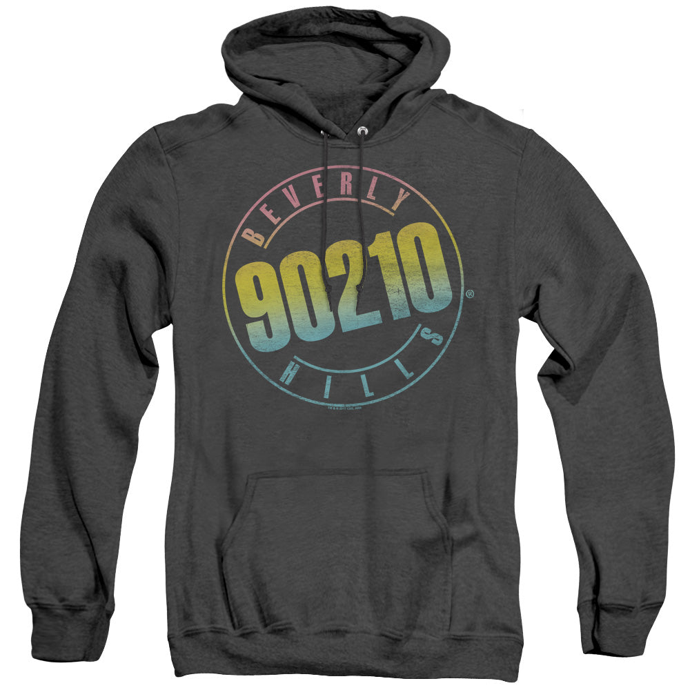 90210 : COLOR BLEND LOGO ADULT HEATHER HOODIE BLACK 2X