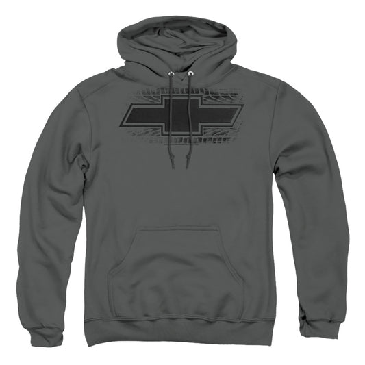 CHEVROLET : BOWTIE BURNOUT ADULT PULL OVER HOODIE Charcoal 2X