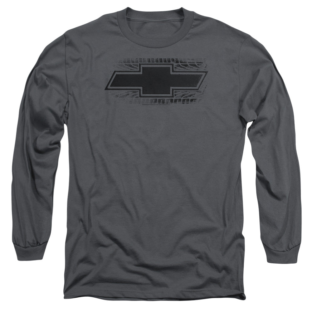 CHEVROLET : BOWTIE BURNOUT L\S ADULT T SHIRT 18\1 Charcoal 2X