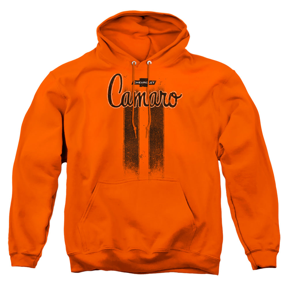 CHEVROLET : CAMARO STRIPES ADULT PULL OVER HOODIE ORANGE 2X